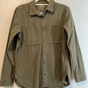 REI Cooperative Forest Green Cotton Shirt